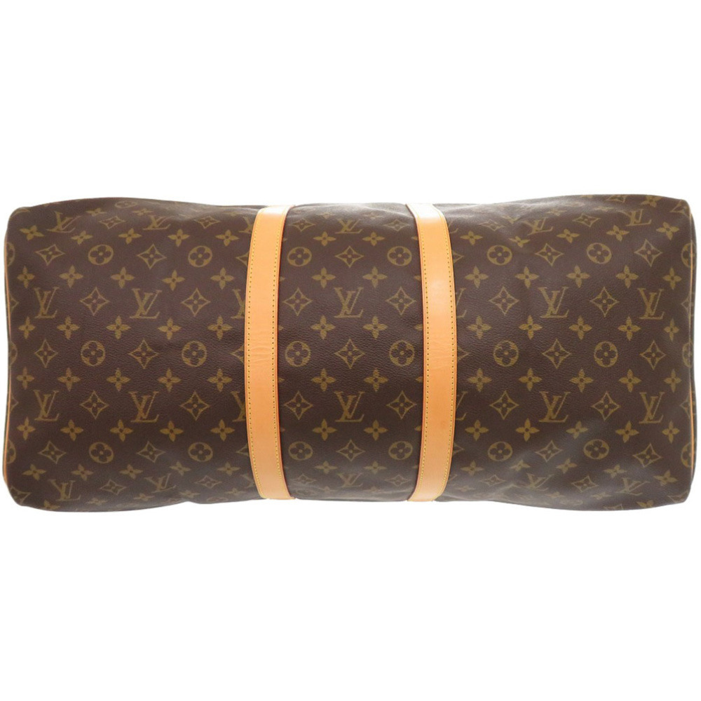LOUIS VUITTON Brown Monogram Canvas Keepall 55 Boston Bag - Picture 3 of 10